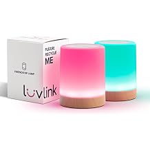 LuvLink Friendship Lamp v2.0 - Extended Wi-Fi Range - Easy Bluetooth Setup Set of Two