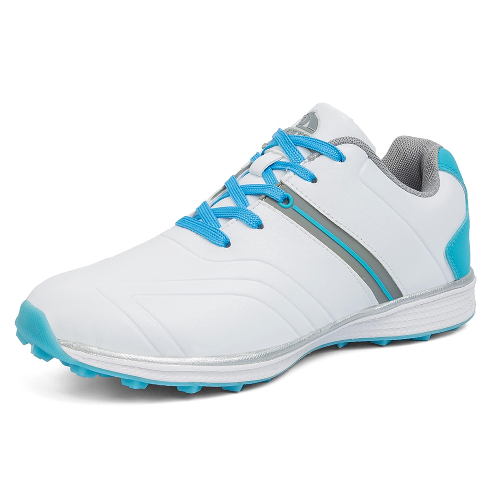 Zapatos de Golf Impermeables para Mujer Zapatillas de Entrenamiento de Golf Antideslizantes Calzados de Golf Femeninos Zapatos Deportivos atléticos con Cordones