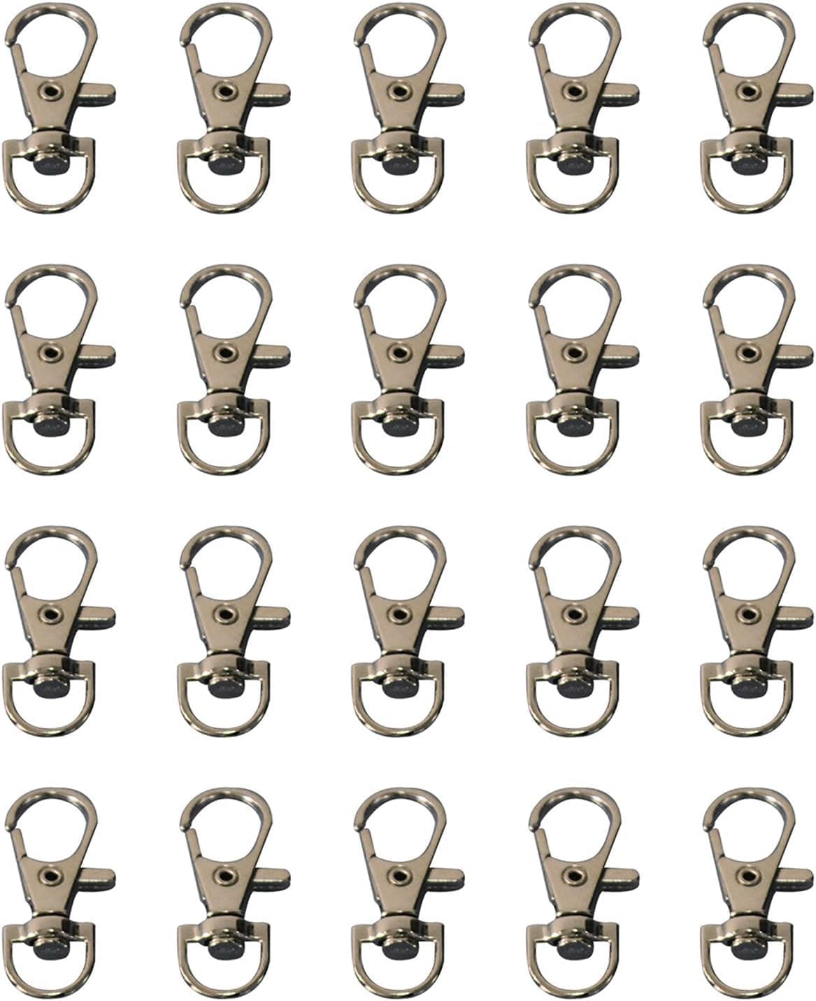 Amazon.com: 20 Pcs Metal Hook Belt Clip Door Lock for Pet Birds Cage ...