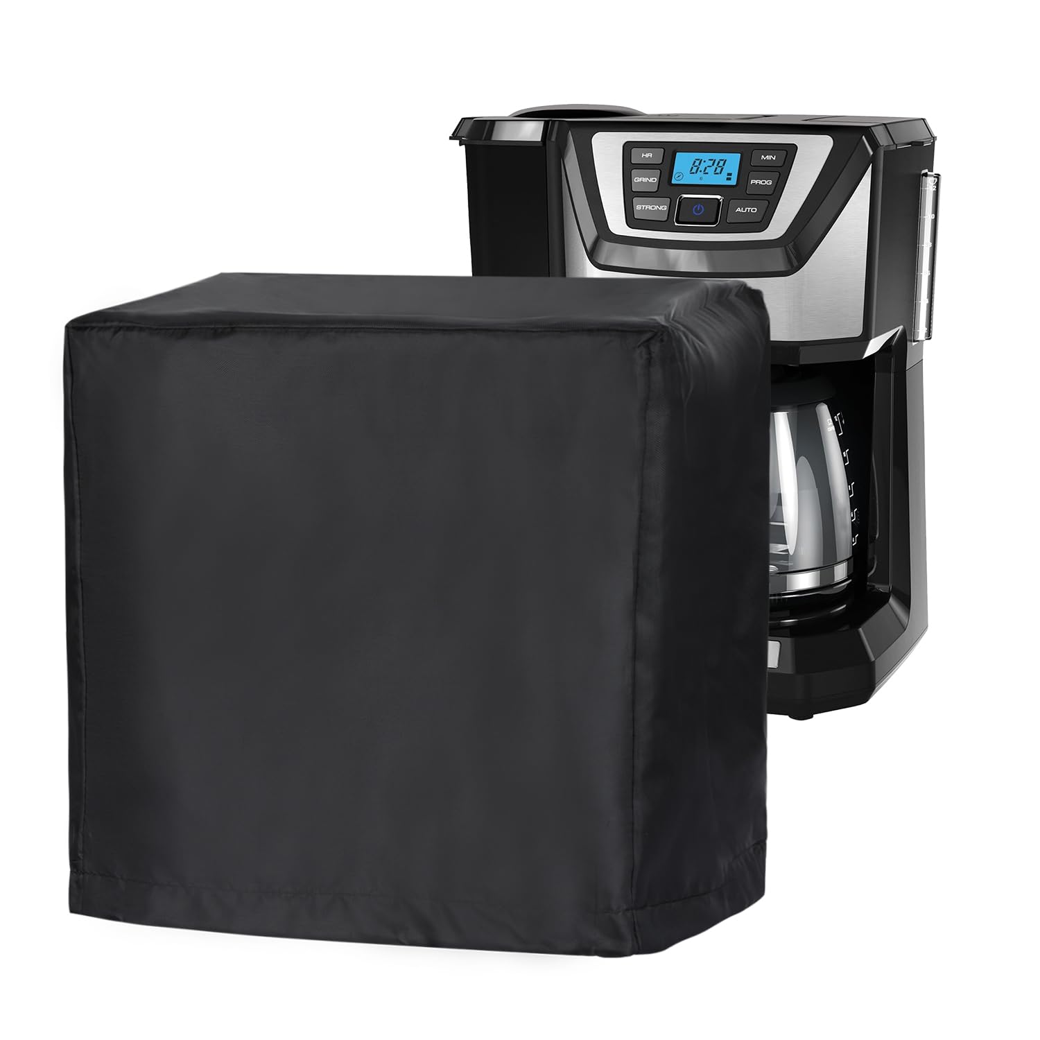 FlexiDapt Coffee Machine Cover, Universal Waterproof Shield for Countertop Appliances in Home, Garage and Office, Black
