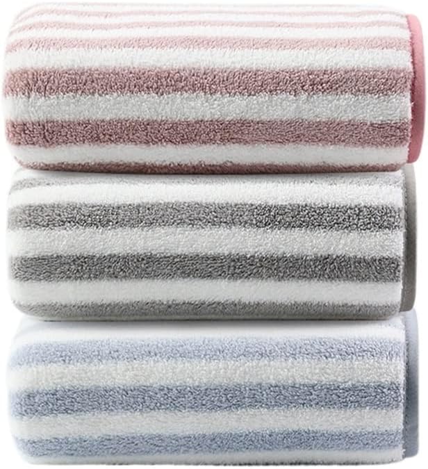 Towel Bath Towel Water Absorption is not Easy to Drop Hair Men and Women wash Their face Household Dry Fast Coral Velvet(C 3PS)