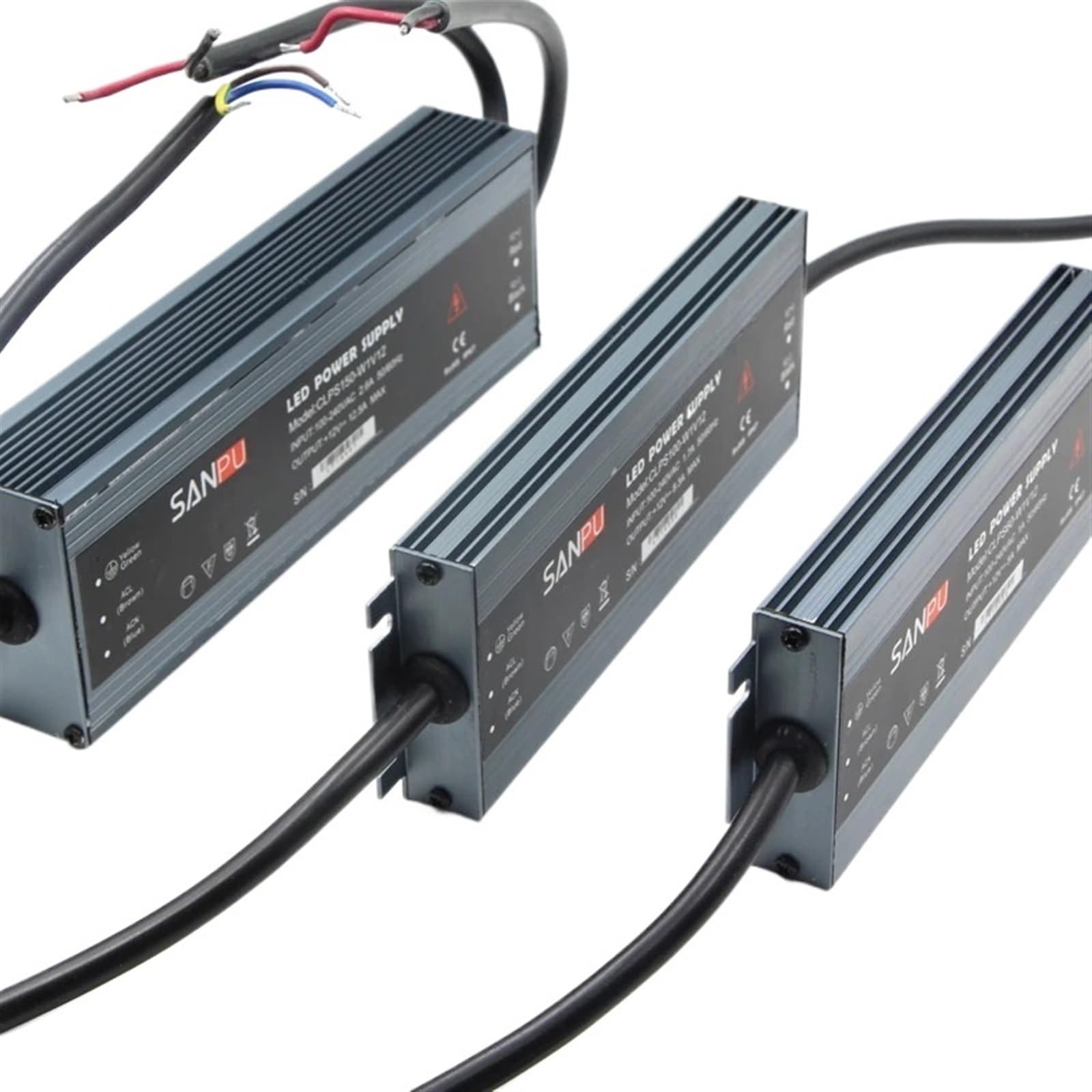 Alimentatore LED IP67 impermeabile Alimentatore LED ultra sottile Slim AC110V da 220 V a 24 V 12 V for strisce LED Insegne pubblicitarie Luce(100W,DC12V)