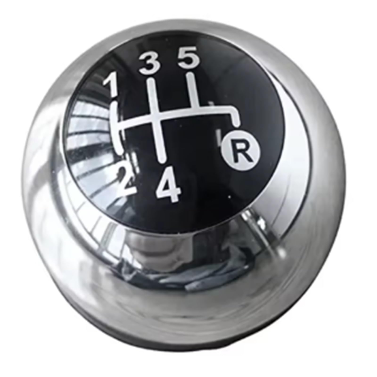 Xexjhqq One Color Gear Stick Knob For Fiat 500 500C 2007-2018 5 Speed Car Gear Knob Plastic Metal 55344048 Chrome Head Ball