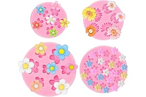 Petite Floral Confectionary & Soap Molds – Exquisite Silicone Set for Chocolate,...