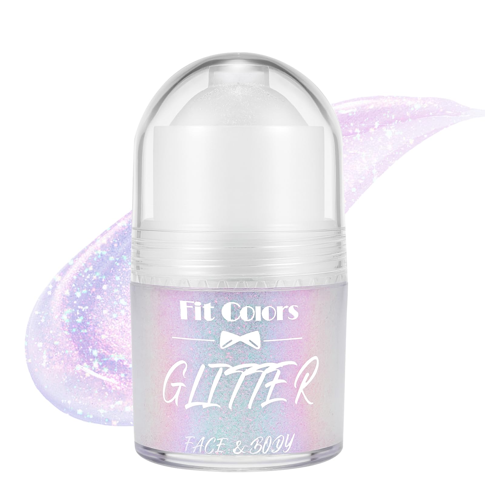 Vigorder Roll-on Body Glitter, Long-Lasting Holographic Face Glitter Makeup Gel for Hair, Nails & Face Paint, Festival Rave Accessories, Party Concert Mermaid Shimmer (Mermaid)
