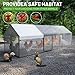 NUGRIART Metal Chicken Coop with Waterproof Cover, 79