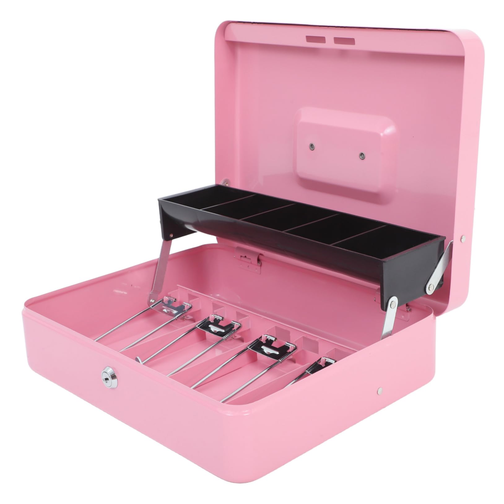 Caja De Caudales Con Llave Organizador De Metal Para Almacenamiento Seguro Comercios Hostelería y Oficinas Como Caja De Seguridad