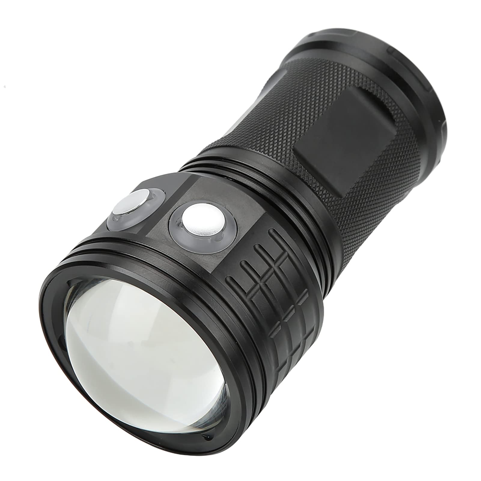 Linterna LED de 400LM, Luz de Relleno de Buceo COB para Fotografía y Vídeo, Linterna de Buceo LED de 100M (Black)