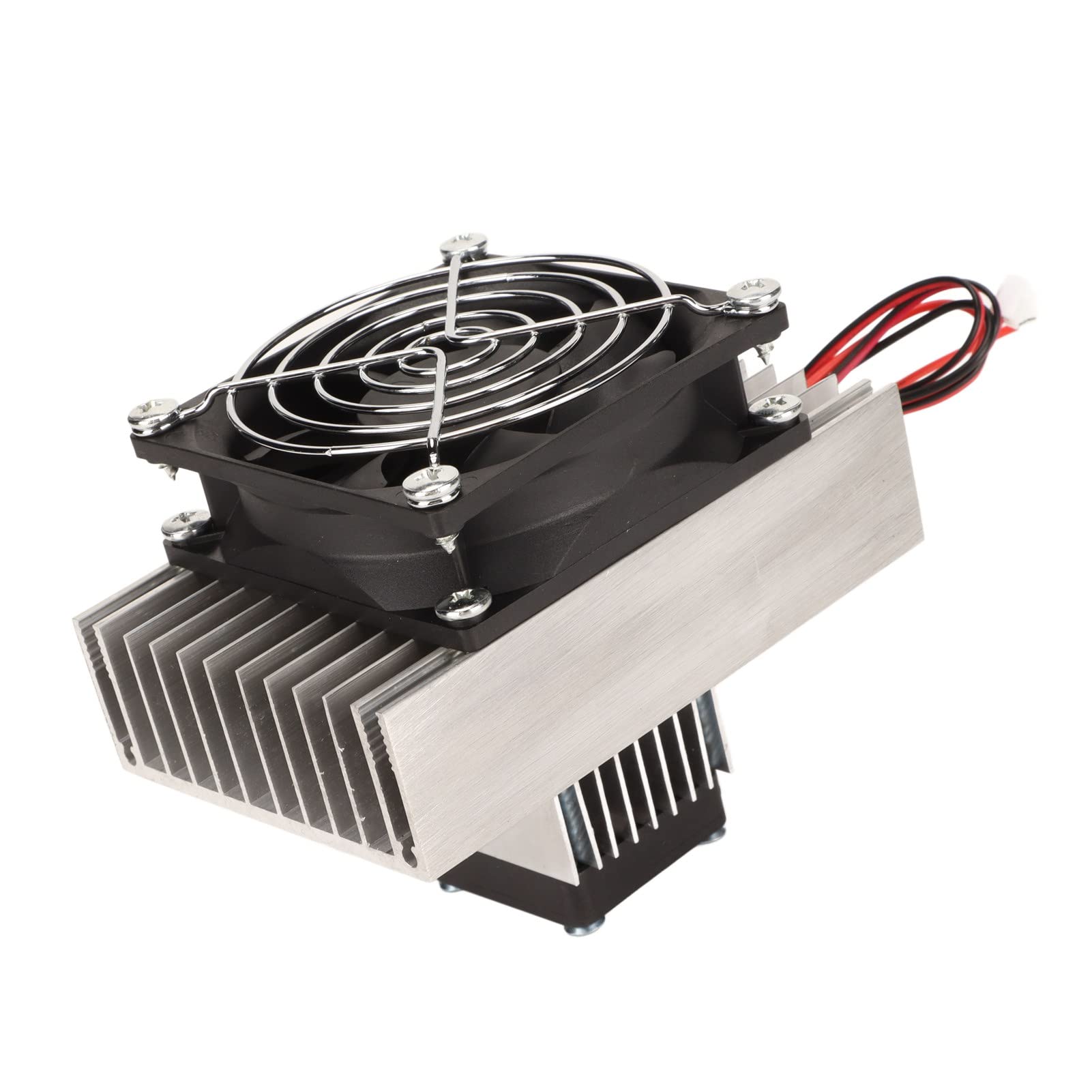 Thermoelektrisches Kühlsystem, Großflächiger Kühlblock für Schnelles Abkühlen, Geräuscharmer Halbleiterkühler-DIY-Bausatz mit Lüfterkühlung für -Klimaanlage 12 V