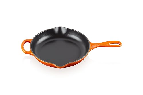 LE CREUSET Sartén skillet redonda de hierro fundido, diámetro 23 cm, Volcanico, 