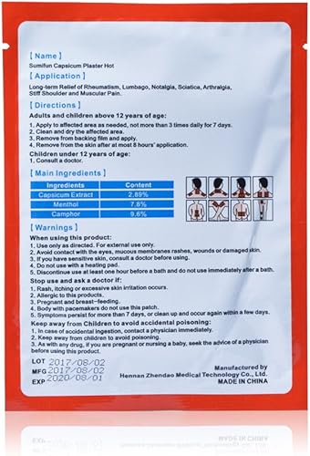 Miniatura 3 de Queenie Capsicum - Pasta de yeso para aliviar el alivio relajante 24 piezas3 bolsas