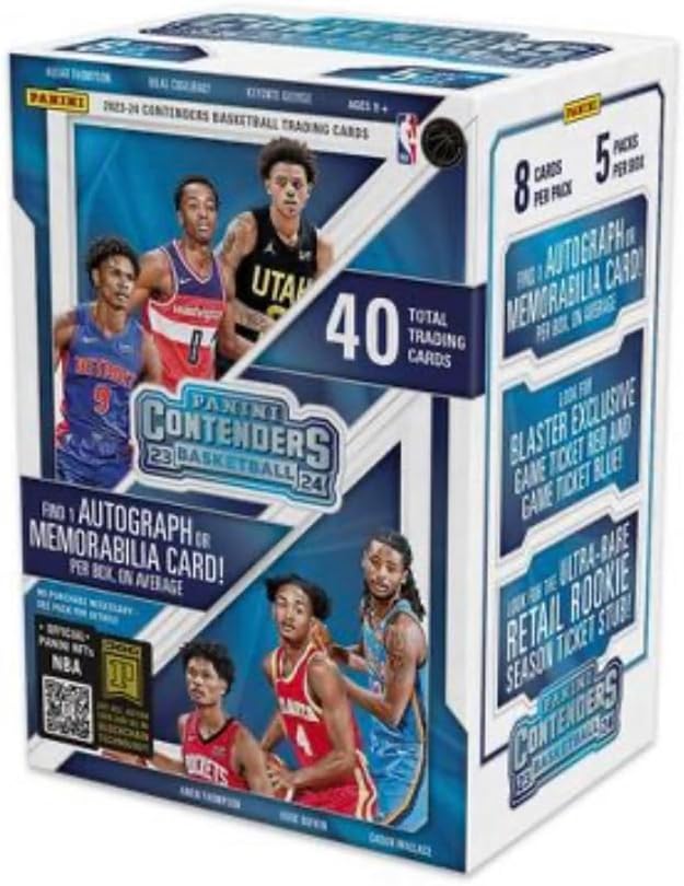 2023-24 Panini Contenders Basketball Sealed Blaster Box (1 Auto Or Mem/Box)