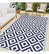 Smiry Waterproof Outdoor Rug 5x8 ft, Reversible Plastic Straw Patio Camping Rugs, Outdoor Indoor ...
