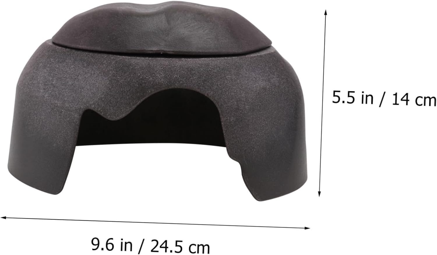 Toyvian 2pcs Turtle Hiding Cave with Ceramic Basin Humidification Shelter for Reptiles for Terrarium Decor s for Little Reptiles and Tortoises