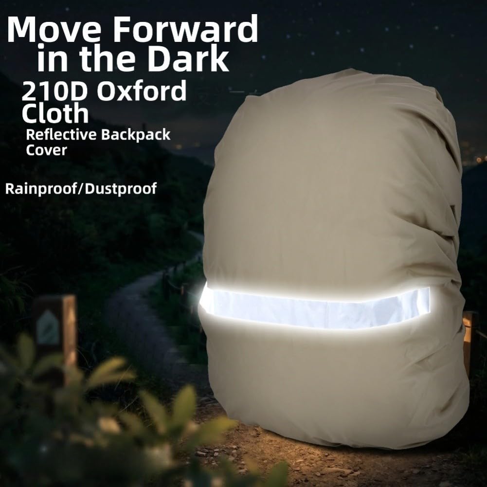 Funda Mochila Senderismo 210D con Reflectantes