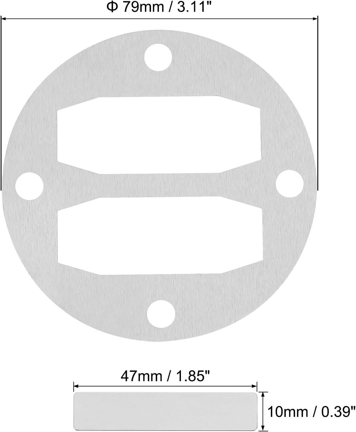 PATIKIL Central Pneumatic Compressor Parts, 2 Sets Replace Freight Air Compressor Head Gasket Kit Reed Valve Replacement