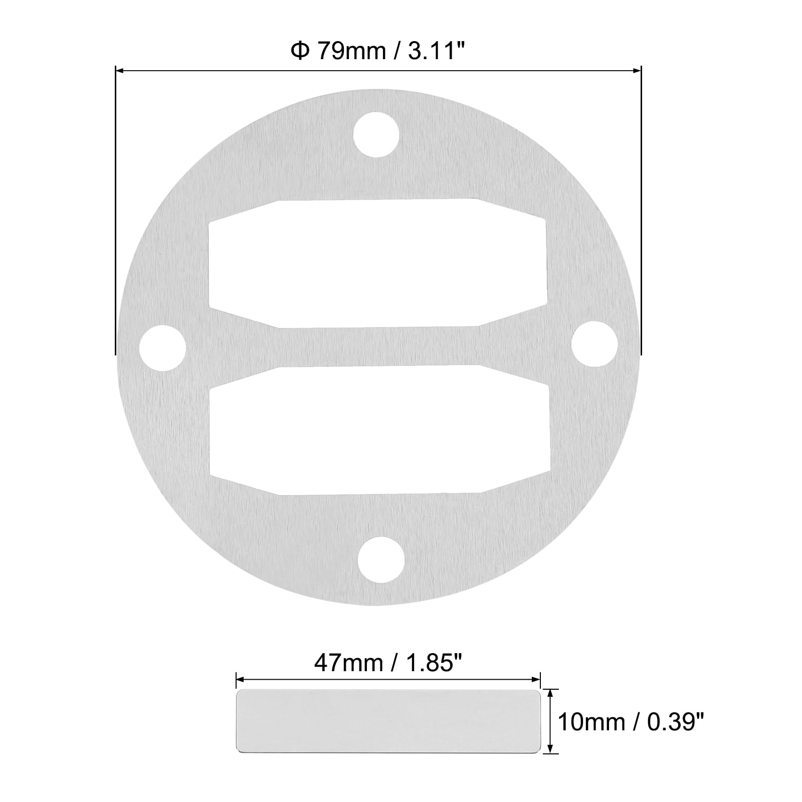 PATIKIL Central Pneumatic Compressor Parts, 3 Sets Replace Freight Air Compressor Head Gasket Kit Reed Valve Replacement - Image 2