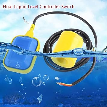 KEY-6 Switch Liquid Level Sensor Water Feed Drainage Auto Controller 6M Cable 0-250V, Liquid Level Switch for septic, water tower, water, water pool