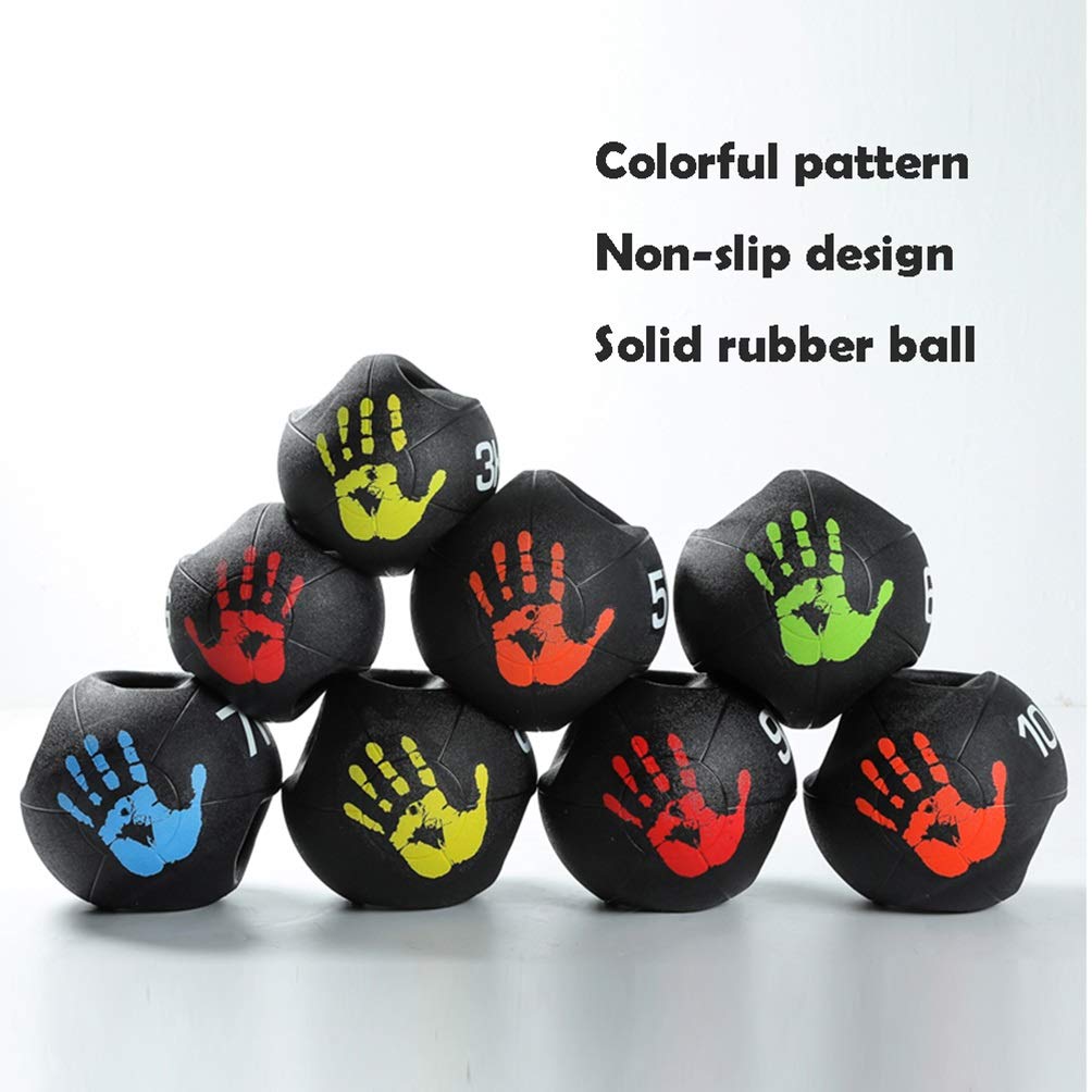 Medizinbälle Binaural Medizinball, Gummi Fitness Training Festball, Startseite Männliche Und Weibliche Core Training Wurftraining, 3KG/4KG/5KG/6KG/7KG/8KG/9KG/10KG (Size : 8kg/17.6kg)