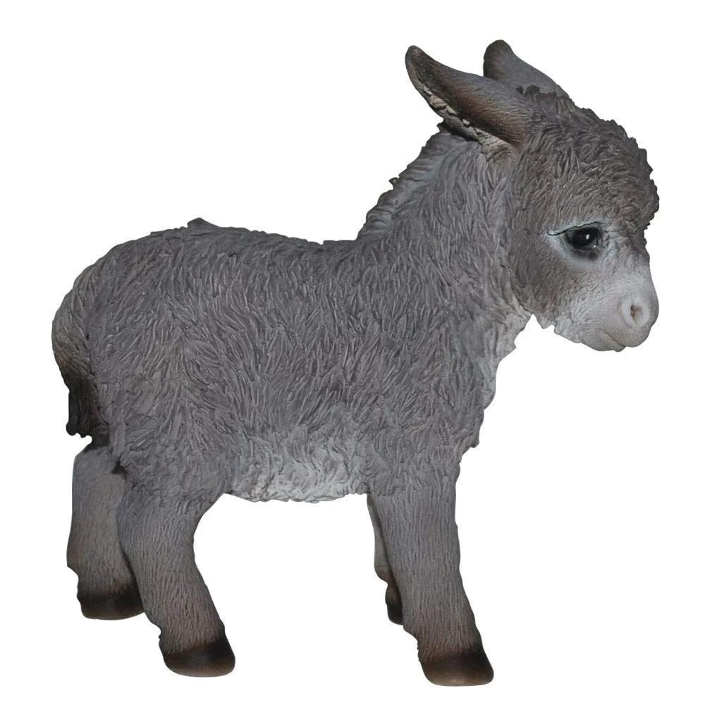 Vivid Arts XRL-BDON-D Size D Baby Donkey Statue - Grey