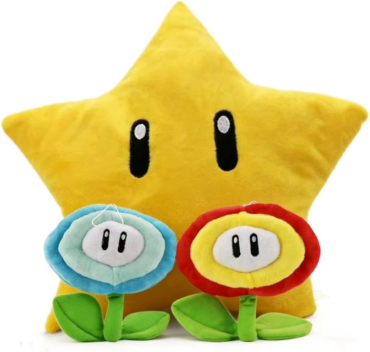 7'' Fire Flower & Ice Flower Plush & 12" Mari Star Doll Stuffed Animal, Plush Toy Plush Doll Children Toys Christmas New Year Gift Birthday Gift.