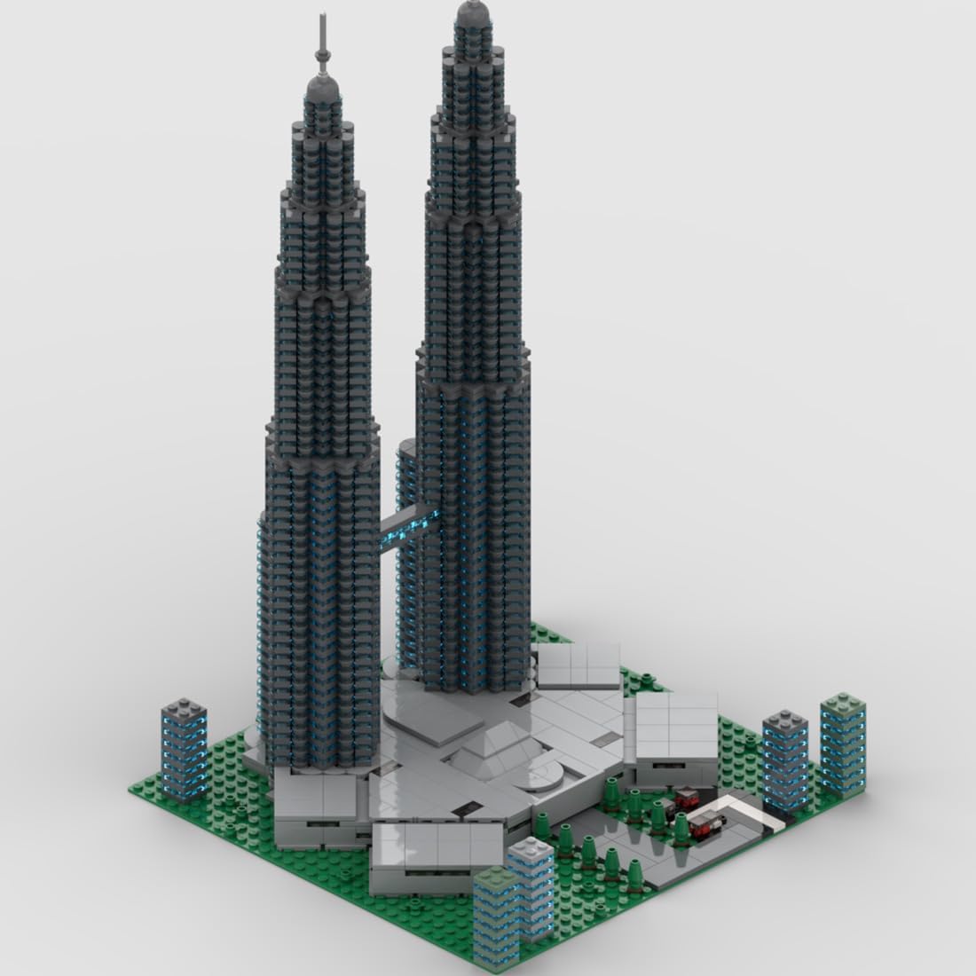 Petronas Towers Building Blocks Set, 4572PCS World Famous Landmark Street View Collection Display Model Home Decor Kits, Gifts for Bricks Enthusiasts