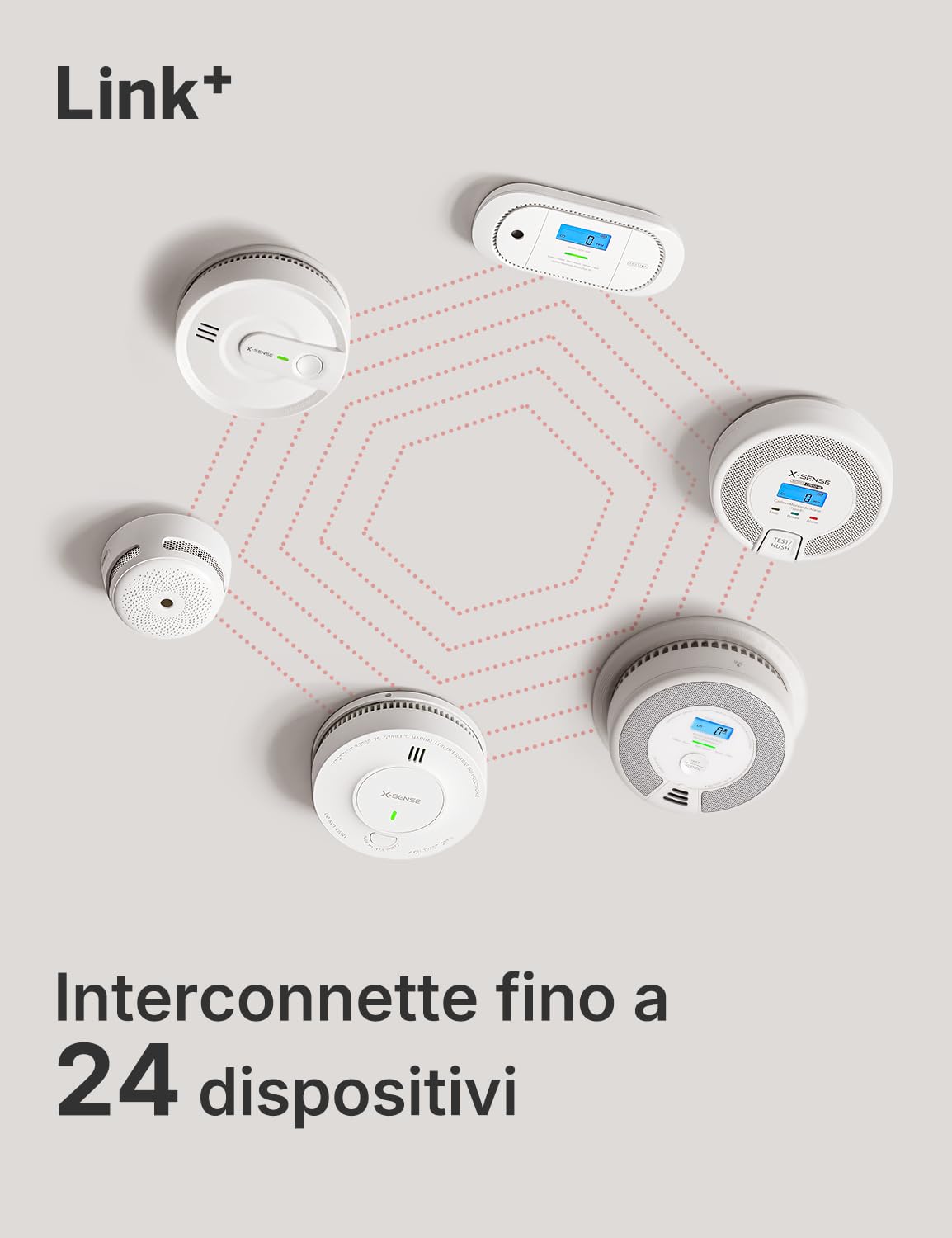 X-Sense Il rilevatore di monossido di carbonio funziona con la stazione base SBS50, dispone di un display digitale LCD, una batteria sostituibile, rilevatore di CO con memoria di picco, confezione da