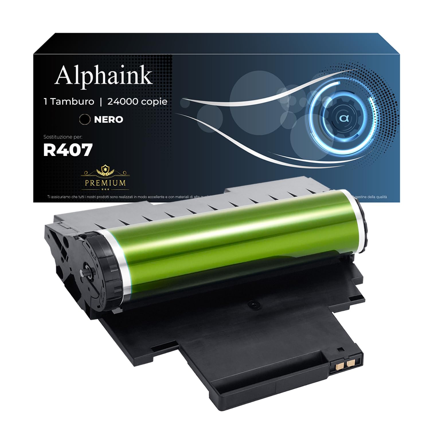 Tamburo Alphaink Compatibile con Samsung R407 per Stampanti Samsung CLP-320, CLP-320N, CLP-320W, CLP-325, CLP-325N, CLP-325W CLX-3185, CLX-3185N, CLX-3185FN, CLX-3185FW, CLX-3180, CLX-3185W