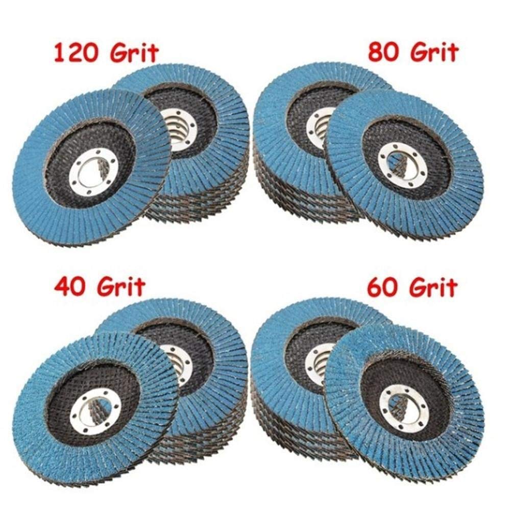 10 Sztuk Profesjonalne Tarcze Listkowe 115 Mm 4,5 Tarcze Szlifierskie Ściernice Ostrza Do Szlifierki Kątowej/10Pcs 60Grit