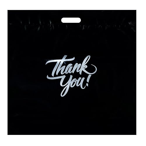 Infinite Pack Thank You Merchandise Bags, Die Cut Handles, Retail