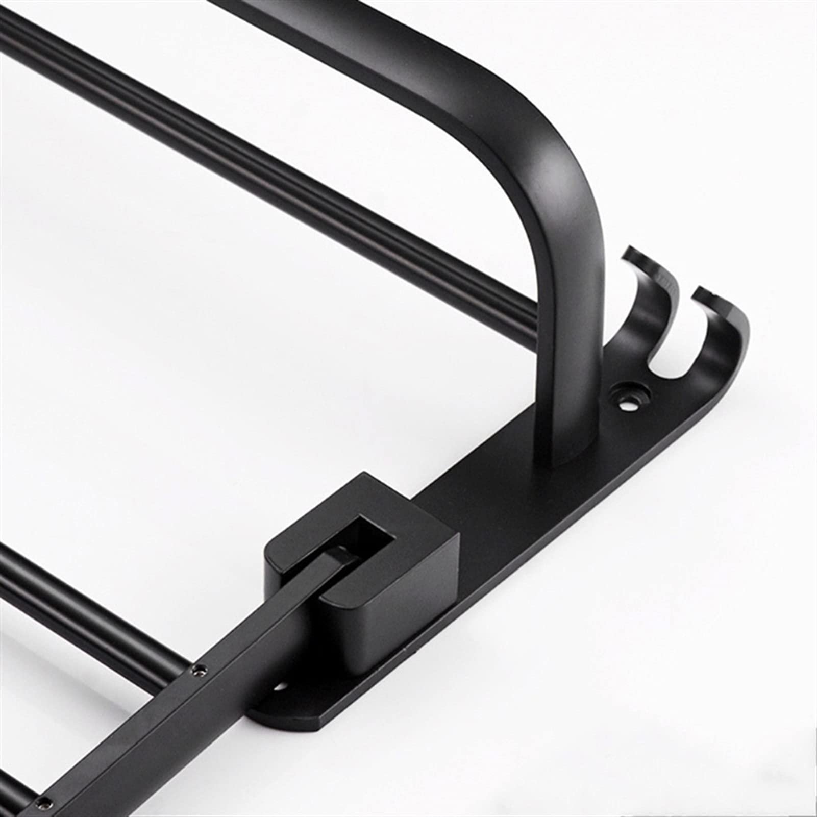 Soporte de Toalla Plegable Almacenamiento Espacio en Estante de Aluminio Toalla de Paredes montadas en la Pared Anillo de Toalla(40cm)
