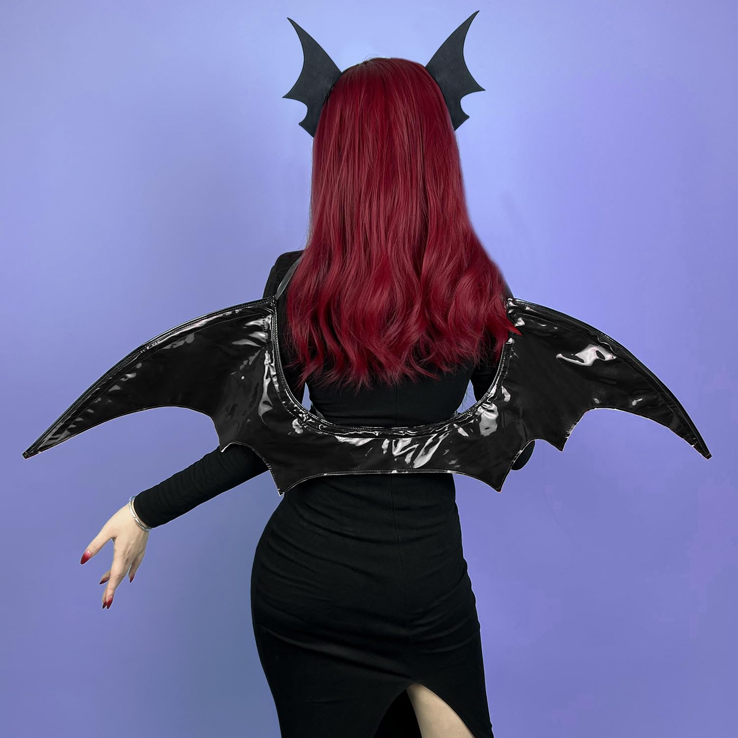 KORURACLUB Wings - Halloween Bat & Devil Wings Accessories: Black