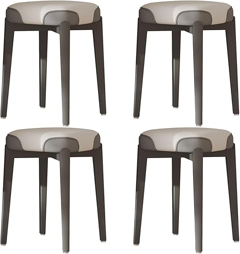 Miniatura 13 de Sillas de comedor de madera maciza, silla de cocina apilable, sillas de comedor, silla acolchada Simplicity, estructura de mortaja y espiga para