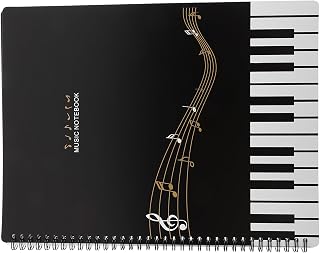 A4 Music Score Folder with 30 Double-Sided Insert Pages, Plastic Document Organizer Binder for Sheet Music and Musical Supplies Storage