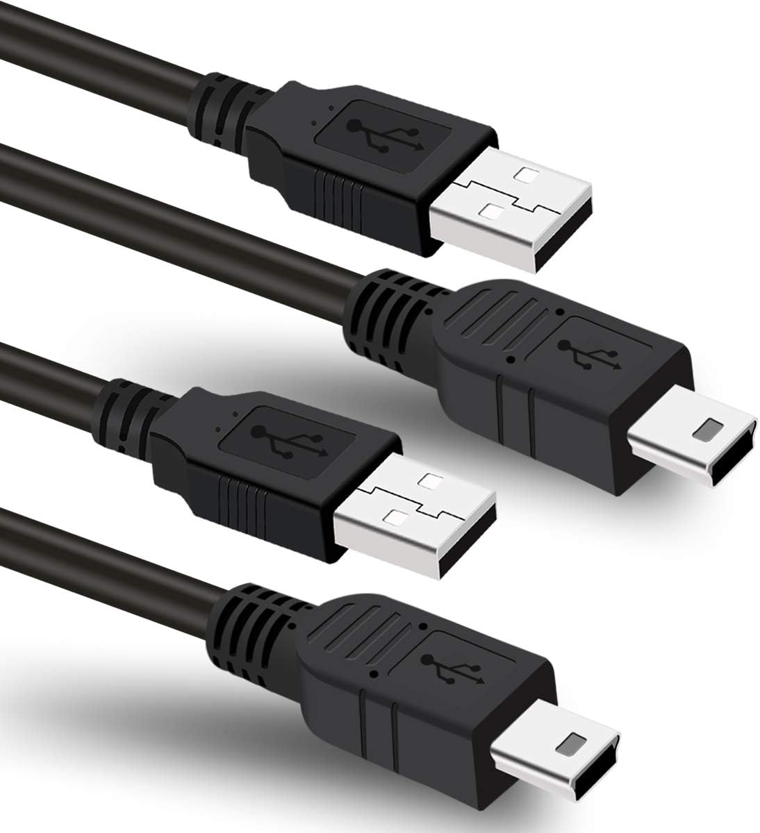 2 Pack 6ft USB Charger Power Cord for Garmin GPS Navigator Nuvi 57 52lm 55lmt 57lm 67lm 2557lmt 2589lmt 2599lmthd 2639lmt 2689lmt 40lm 255w 200 57LM C255 2539LMT 2597LMT Dashcam Gpsmap Charging Cable