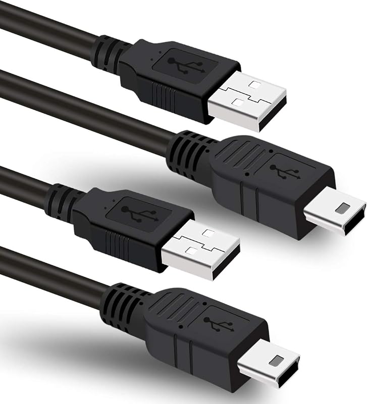 2 Pack 6ft USB Charger Power Cord for Garmin GPS Navigator Nuvi 57 52lm 55lmt 57lm 67lm 2557lmt 2589lmt 2599lmthd 2639lmt 2689lmt 40lm 255w 200 57LM C255 2539LMT 2597LMT Dashcam Gpsmap Charging Cable