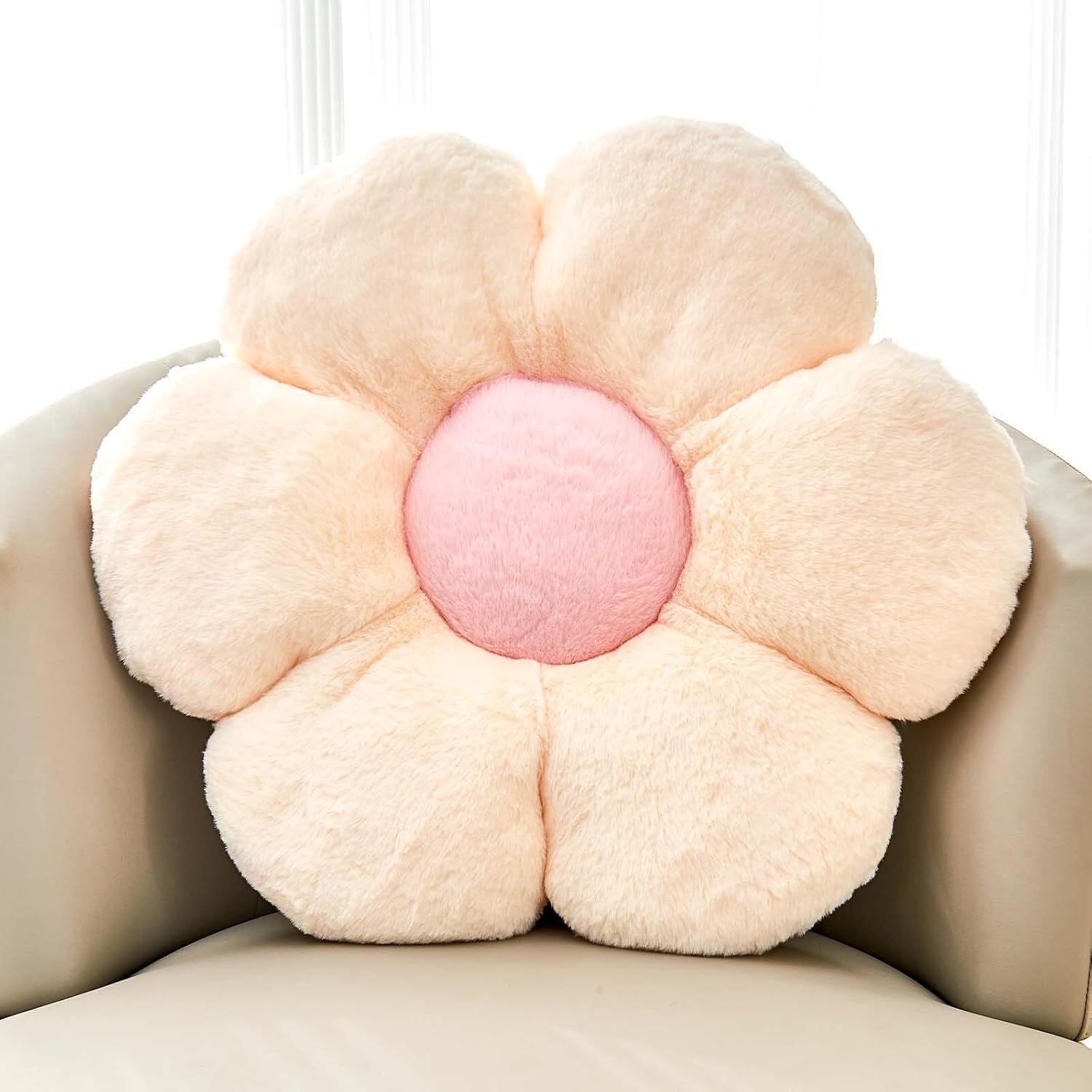 Buy AVSHUB 6 Petals Daisy Flower Throw Pillow Plush Cushion for