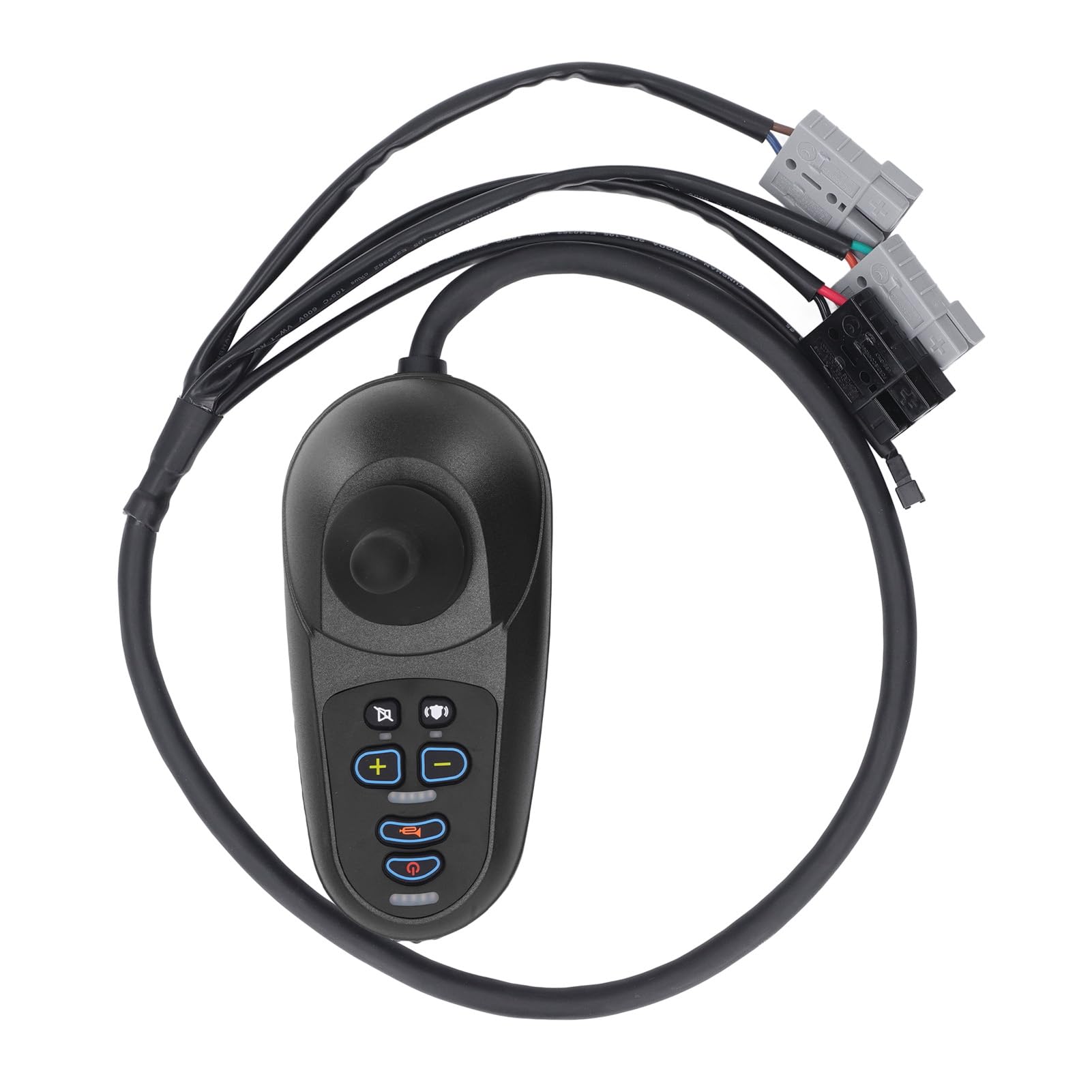 YWBL-WH Controlador de Silla Eléctrica 50A Joystick Universal con Conector de Freno Magnético y Control Remoto para Sillas de Ruedas y Scooters de Movilidad