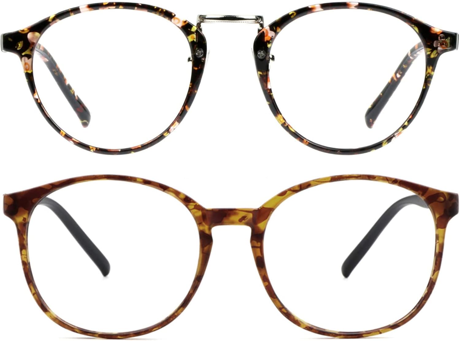 LifeArt Save 20% on Two Pairs Blue Light Blocking Glasses (Days Tortoise & Chillax Floral)