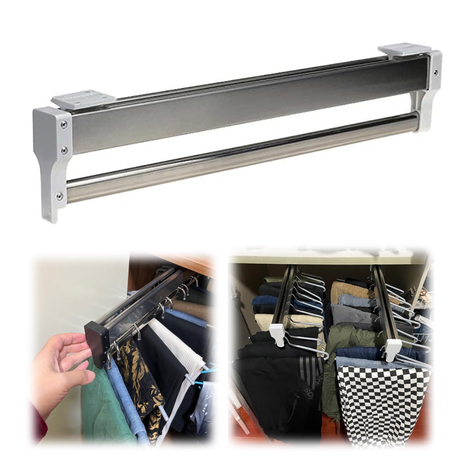 Gain de tension innovant avec la tige de vêtements LWX pour armoire
