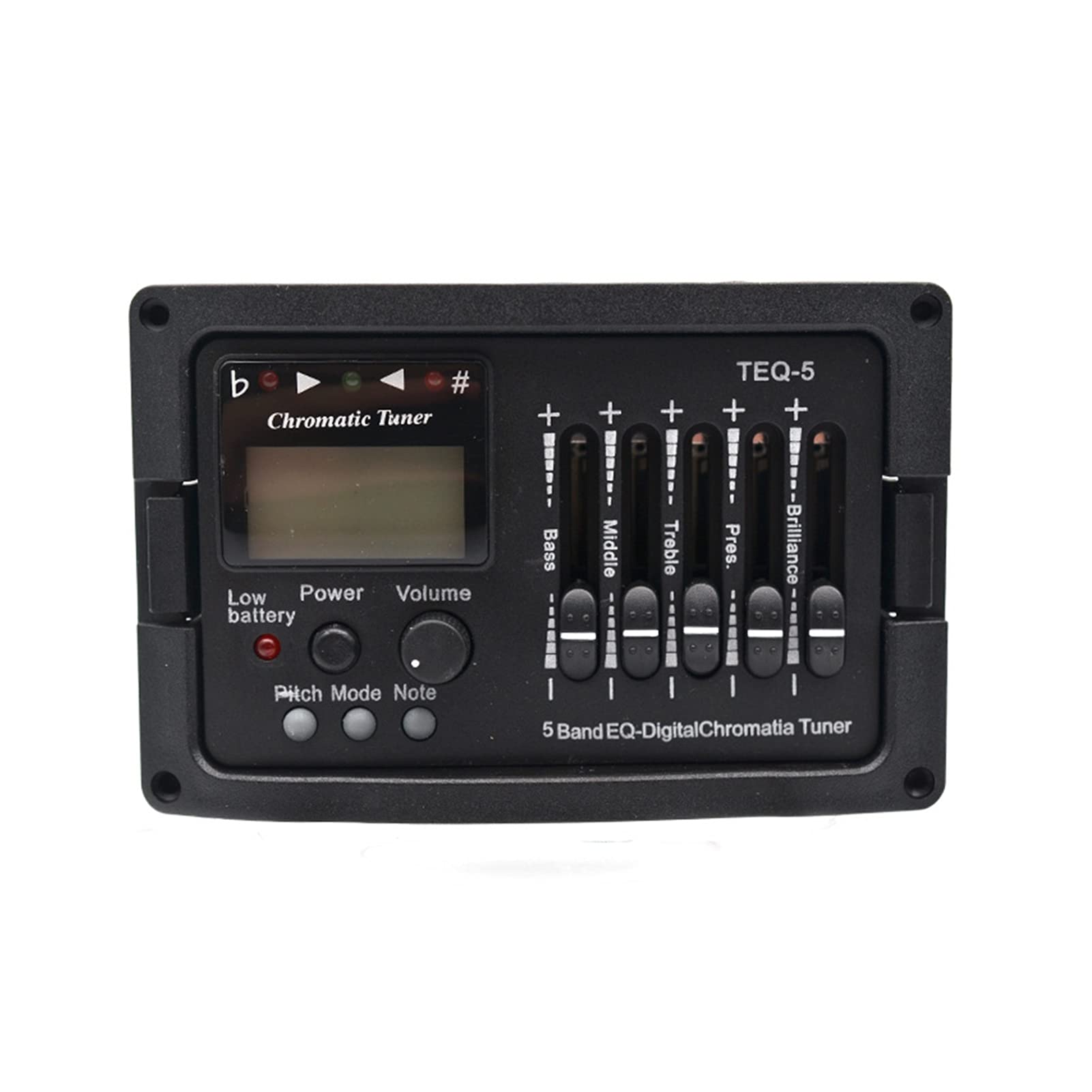 5 Band Acoustic Guitar Preamp EQ Equalizzatore Classico Guitar Acoustic Guitar Amplificatore Digitale Chromatia Blend Tuner Piezo Pickup Pickup