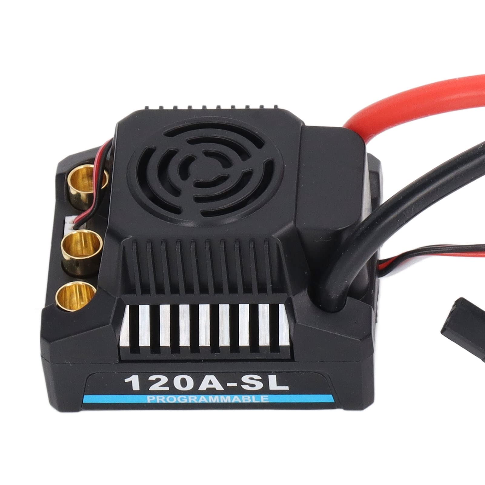 Accessori RC ESC Brushless 120A, ESC Senza spazzole Regolatore di velocità Elettrico Impermeabile Programmabile Professionale per Parti di Ricambio per Auto RC 1/8
