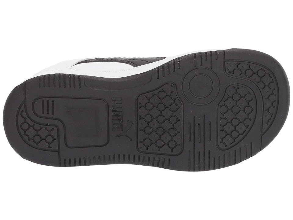 

Puma Kids Rebound Layup Lo Sl Velcro (Toddler) (Puma White/Puma Black/High Risk Red) Boys Shoes