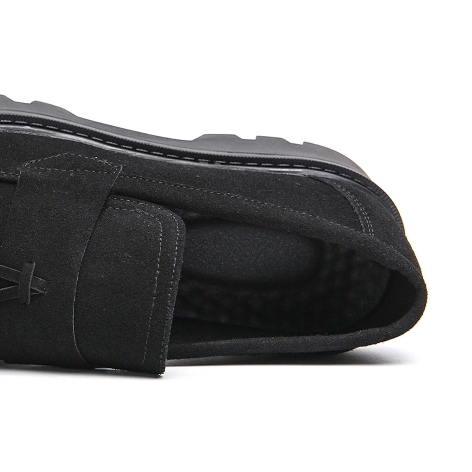 Mocasines Hombre con Borlas, Zapatos Elegantes Sin Cordones para Oficina, Bodas, Noches, Formal/Casual