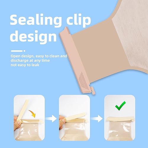 Miniatura 5 de 20 bolsas de colostomía, bolsas drenables de una pieza para el cuidado del estoma de ileostomía, bolsa de ostomía cortada para adaptarse (máximo