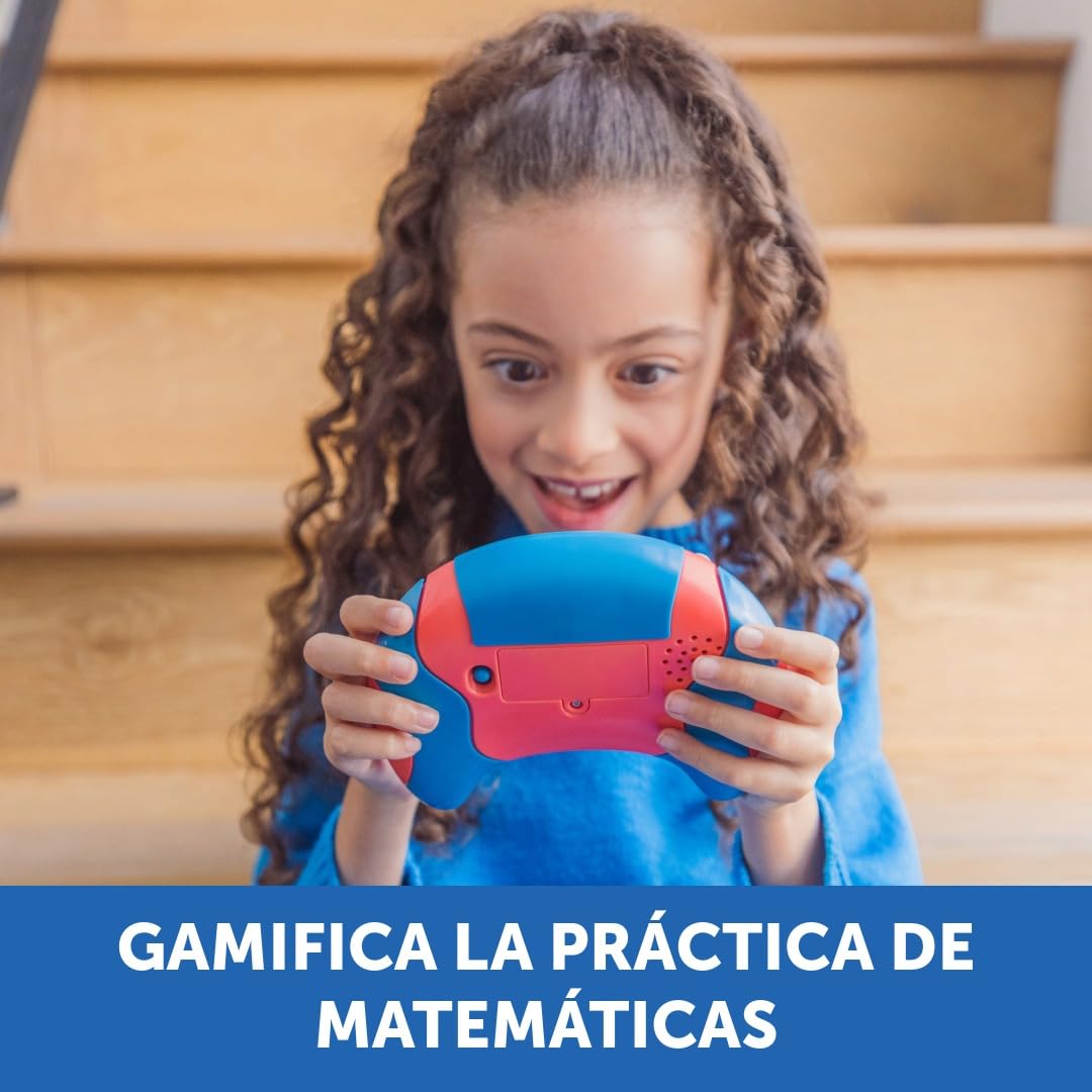 Learning Resources Math Whiz Juego electrónico de matemáticas portátil 6+ años Suma Resta Multiplicación División Calculadora niños