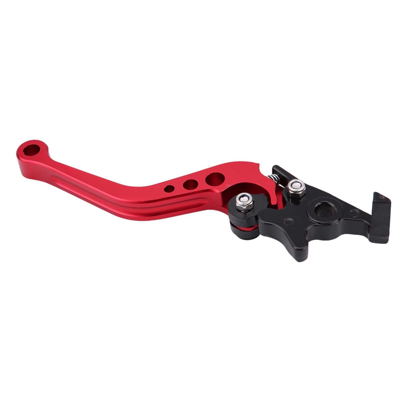 Levier de frein d'embrayage, paire de 22mm 7/8 "CNC aluminium moto embrayage tambour levier de frein poignée levier de frein d'embrayage universel,(rouge)