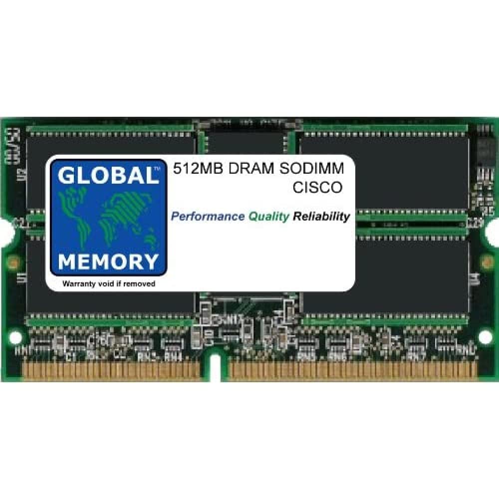 512MB DRAM SODIMM Memoria RAM para Cisco 7200 Series ROUTERS Red PROCESAMIENTO DE Motor NPE-400 (MEM-NPE400-512MB)