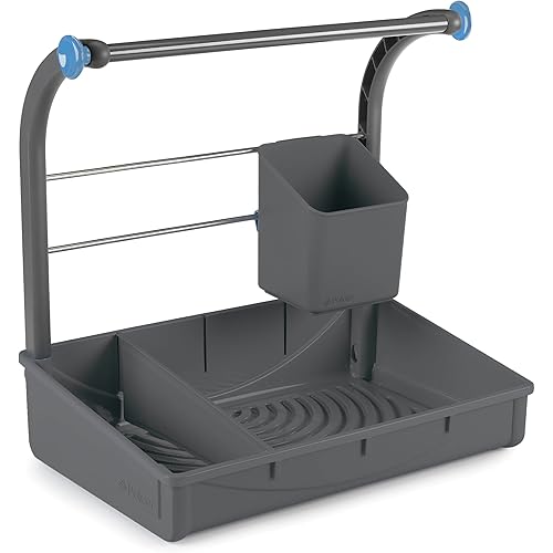 Polder Under Sink Storage Caddy, Kitchen and Bathroom Organization and Storage with Tray, Easy-to-Assemble, 16.75" x 10.5" x 16.5"