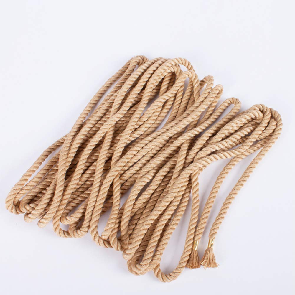 Roluck 2X 10M Corde Bondage Corde Ensemble Contraintes Sexe Ensemble Bondage Rope Set Soft SM Bondage Set Jouets pour Couples Bondage Jeux (Marron) (brun)
